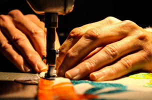 Hands Sewing Hands Sewing